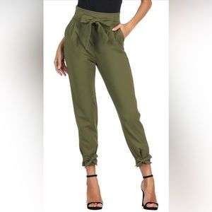 GRACE KARIN Womens Casual High Waist Pencil Pants with Bow-Knot Pockets for Work